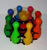 Zabawki i gry sportowe - Tupiko Kręgle mini w koszyku - miniaturka - grafika 1