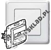 Legrand Gniazdo ścienne CARIVA Telefoniczne Pojedyncze 1xRJ11 773638 biały - Gniazdka elektryczne - miniaturka - grafika 3