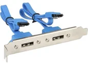 Kontrolery - InLine Kontroler Slot 2x eSATA 2x eSATA 30cm 27904 - miniaturka - grafika 1