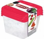 Pojemniki kuchenne - Branq Komplet 3 kwadratowych Zestaw pojemników RUKOLA 1125 - miniaturka - grafika 1