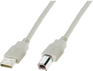 Digitus o długości 1,8 m USB 2.0 A B wtyczka kabel przyłączeniowy Beige - Kable USB - miniaturka - grafika 2