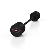 Sztangi - Marbo Sport Sztanga gumowana prosta 50 kg czarna MW-SG-50-K4 - miniaturka - grafika 1