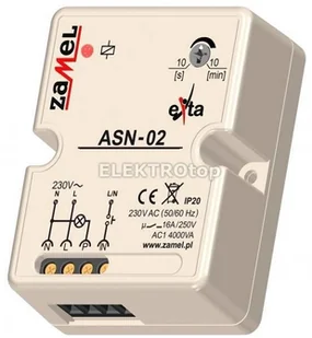 Zamel Przełącznik zegarowy schodowy z przeciwblokadą 230V typ: ASN-02 - Sterowniki i przekaźniki - miniaturka - grafika 4