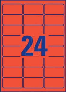 Avery Etykiety usuwalne 210x297 mm czerwone - Papier do drukarek - miniaturka - grafika 3