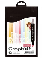 Kredki, ołówki, pastele i pisaki - Zestaw 12 promarkerów GI00133 Characters Colors GRAPHIT - miniaturka - grafika 1