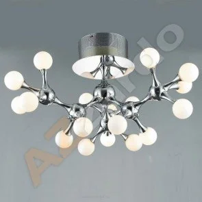 Azzardo Oświetlenie NEURONO 18 TOP CHRONE/Biały (MD 6199-18) - Lampy sufitowe - miniaturka - grafika 2