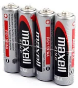 Baterie i akcesoria - Maxell BATERIE MAGNEZOWO-CYNKOWE R6/AA x4 folia MA34 - miniaturka - grafika 1