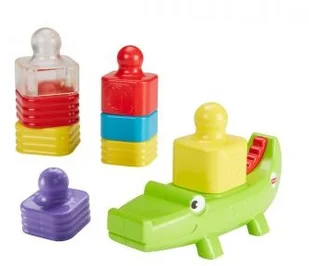 Fisher Price Krokodylek + klocki do układania DRG34 - Klocki - miniaturka - grafika 2