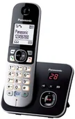 Telefony stacjonarne - Panasonic KX-TG6821GB telefon bezprzewodowy DECT (4,6 cm (1,8 cala) wyświetlacz graficzny) z automatyczna sekretarka Czarny 5025232675401 - miniaturka - grafika 1