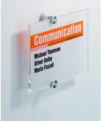 Systemy ekspozycyjne i znaki informacyjne - Durable Tabliczka informacyjna 210 X 297 mm CRYSTAL SIGN - L0662 NB-6424 - miniaturka - grafika 1