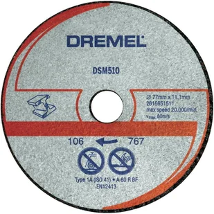Dremel Tarcza tnąca do metalu i plastiku (DSM510) 2615S510JA - Materiały ścierne - miniaturka - grafika 3