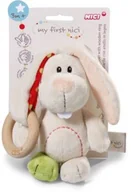Grzechotki dla dzieci - Nici My First Chwytak Zajączek Tilli z Drewnianym pierścieniem15 cm 37879 - miniaturka - grafika 1