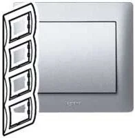 Legrand Sistena Life Ramka 4krotna PIONOWA 771308 - Klawisze i ramki - miniaturka - grafika 3