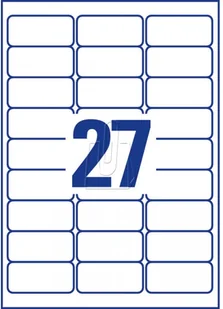 Avery Zweckform Etykiety uniwersalne Zweckform usuwalne 63,5 x 29,6 mm, 810 etykiet 25 Arkuszy + 5 Arkuszy EXTRA ZW192 - Etykiety do drukarek - miniaturka - grafika 5