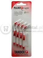 Szczoteczki międzyzębowe - Tandex Flexi-MAX 4szt. BLISTER 0.5-3.0mm (CZERWONE) - zestaw 4 szczoteczek międz - miniaturka - grafika 1