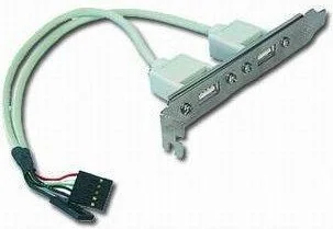 Gembird GNIAZDO USB 2XA NA śLEDZIU KKGGKUBI0310 [135411] - Kable USB - miniaturka - grafika 3