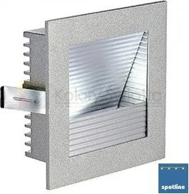 SLV Frame Curve 111292 oprawa LED do zabudowy, kwadratowa, ciepłe białe światło, kolor srebrnoszary 111292 - Oprawy, klosze i abażury - miniaturka - grafika 2