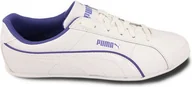 Buty sportowe damskie - Puma Mandy L Jr 356833-02 biało-fioletowy - miniaturka - grafika 1