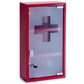 Meble do przedpokoju - Zeller Szafka medyczna metalowa apteczka 3 poziomy B002MXI6QS - miniaturka - grafika 1