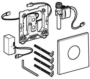 Geberit Zawór pisuarowy HyTronic, elektroniczny, IR, zasilanie 230 V, Mambo, sta - Zawory i kraniki - miniaturka - grafika 3