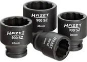 Klucze i nasadki - Hazet Zestaw gniazda mocy 1/2"""" 12.5 mm) 900SZ/4 zewnętrzny sześciokąt Długość netto 44 mm 4 szt - miniaturka - grafika 1