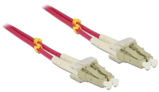 Delock Patchcord światłowodowy LC LC Duplex OM4 5m 84643 84643 - Kable miedziane - miniaturka - grafika 3