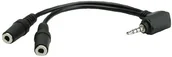 Adaptery i przejściówki - Roline 4 Conductor 3.5 mm Stereo Plug (speaker+microphone) 15 cm kabel audio/video 11.09.4441 - miniaturka - grafika 1