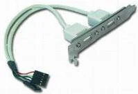 Gembird GNIAZDO USB 2XA NA śLEDZIU KKGGKUBI0310 [135411] - Kable USB - miniaturka - grafika 4