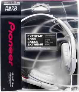 Pioneer SE-MJ711-W białe - Słuchawki - miniaturka - grafika 2