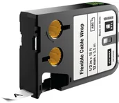 Taśmy do drukarek barwiące - Dymo Taśma do nadruku elastyczna opaska na kable XTL 1868806 12 mm Kolor ta - miniaturka - grafika 1