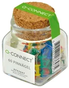 Pinezki - Q-Connect Pinezki beczułki w słoiku mix kolorów - QCON065 NB-1846 - miniaturka - grafika 1