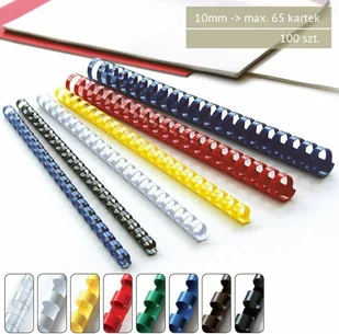 Argo GRZBIETY PLASTIKOWE 10mm 100szt - Grzbiety do bindownic - miniaturka - grafika 2