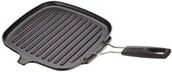 Patelnie - Le Creuset 20054000000400 patelnia do grillowania kwadratowa, czarna, 1 sztuka 20054000000400 - miniaturka - grafika 1
