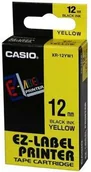 Papier do drukarek - Casio XR-12 YW 12 mm czarny na zolty XR-12YW - miniaturka - grafika 1