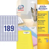 Etykiety samoprzylepne i bloki etykiet - Avery Zweckform Minietykiety Zweckform 25,4 x 10mm 25 ark./op. L7658-25 - miniaturka - grafika 1