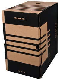 Donau Pudło archiwizacyjne , karton, A4/200mm, brązowe 7663401FSC-02 - Pudła i kartony archiwizacyjne - miniaturka - grafika 2