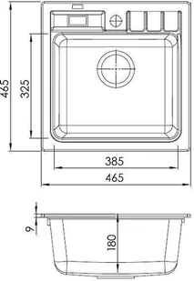 Alveus NIAGARA 20 BIAŁY 1122011 - Zlewozmywaki - miniaturka - grafika 3