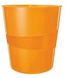 Leitz KOSZ NA ŚMIECI WOW, 15L, POMARAŃCZOWY - Kosze biurowe - miniaturka - grafika 2