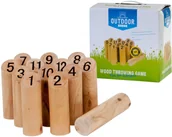 Inne gry towarzyskie - OUTDOOR PLAY Outdoor Play Gra Numbers Kubb  Drewniane Słupki (713055) - miniaturka - grafika 1