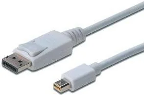 Digitus Kabel DisplayPort 1.1a, mini DP - DP męskie - męskie [AK-340102-030-W] - Kable komputerowe i do monitorów - miniaturka - grafika 2