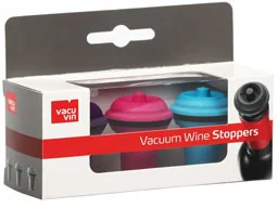 Vacu Vin 0885060 próżniowe korki do wina wielokrotnego użytku, zestaw 3 sztuki 08850606 - Zestawy do wina - miniaturka - grafika 2