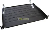 Akcesoria do szaf serwerowych - Digitus Półka do szafy RACK 19 1U 250mm czarna TN-19-250-1U-BK - miniaturka - grafika 1