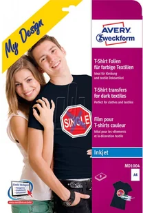 Avery Zweckform Folie do wprasowywania na kolorowe tkaniny A4 8 ark folii transferowej + 8 ark papieru silikonowego ponad 3000 punktów odbioru w MD1004 - Etykiety do drukarek - miniaturka - grafika 3