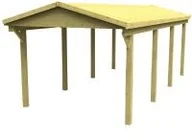 Garaże i wiaty - RSC BIS 20405 Wiata pojedyncza z dachem dwuspadowym 304x690cm 20405 - miniaturka - grafika 1