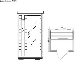 Home&Garden Sauna na podczerwień z koloroterapią DH1 GH (579622) - Sauny - miniaturka - grafika 5