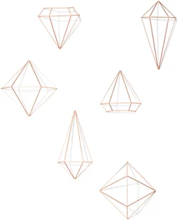 Umbra Prisma Dekoracja ścienna, miedź 470520-880 - Dekoracje domu - miniaturka - grafika 2