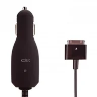 Ładowarki samochodowe - Xqisit Car Charger for iPhone/iPad 2Ah 30pin Black 510255 - miniaturka - grafika 1