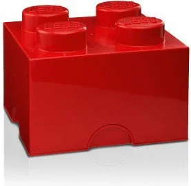 Lego Pojemnik 4 czerwony 4003 40031730 - Pojemniki na zabawki - miniaturka - grafika 2