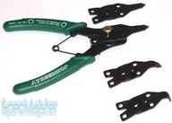 Kombinerki i obcęgi - Jonnesway (R) szczypce Seegera do pierścieni osadczych wewnętrznych i zewnętrznych kombinowane + końcówki wymienne P266 - miniaturka - grafika 1