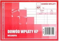 Druki akcydensowe - Emeko Dowód wpłaty KP A6 czerwony 722 - miniaturka - grafika 1